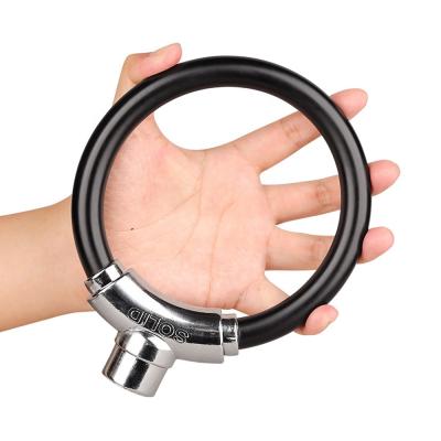 China Bike Bicycle Accessories Bike Lock MTB Road Anti-theft Stainless Steel Round Bicycle Zinc Alloy Lock for sale