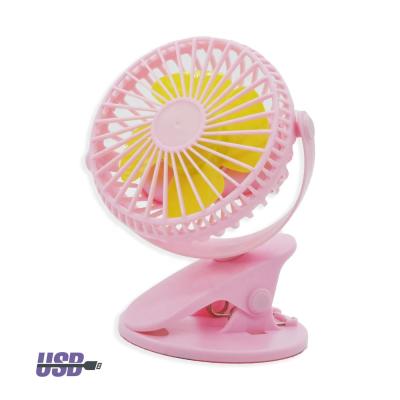 China Portable Mini Hotel Clover Stand Fan Air Cooling USB Rechargeable Fans With Clip Table Desk Home Office for sale