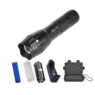 China Waterproof Zoomable Clover High Lumen Flashlight Rechargeable Zoomable LED Tactical Torch For Camping Outdoor Emergency for sale