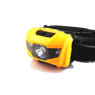 China Camping Clover Lamp High Power Red Light Waterproof Head Warning 3W Led Headlamp for sale