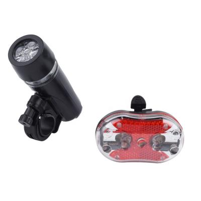 China Super Bright Clover 5 LED Bicycle Light Set Promotion Cheap 9 Led Bike Light Set for sale