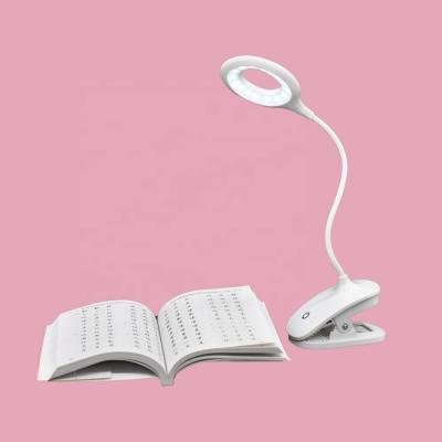 China 2020 Modern Amazon USB Power 5W Led Desk Lamp USB Clip Bed Reading Book Night Light LED Foldable Table Lamp for sale