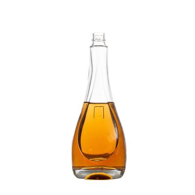 China Wishing Vodka 700ml 750ml Glass Bottle Extra Flint Gin Tequila Whiskey Brandy Glass Alcohol Bottle for sale