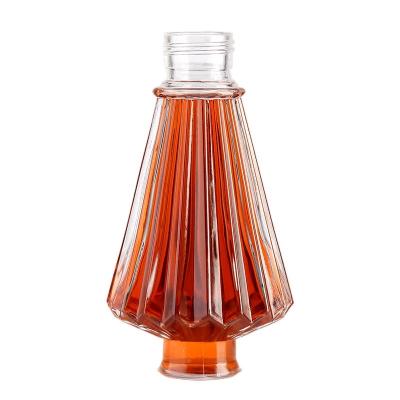 China Wish of the Spirit Formed Brandy Bottles Xo Glass Tequila Vodka Whiskey Brandy Bottles for sale