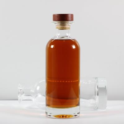 China Wishing 100ml 250ml 375ml 500ml 750ml Empty Glass Wine Bottle Gin Rum Alcohol Whiskey Bottle Vodka Coffee Glass Liquor Bottle With Cork for sale