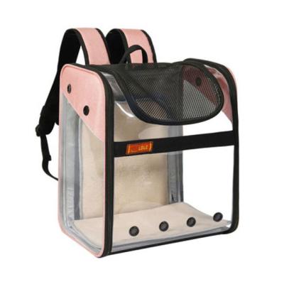 China Breathable Pet Backpack Carrier for Small Cats Dogs with Ventilated Design Safety Straps, Buckle Support, Folding for Travel for sale