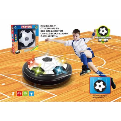 China Bath Toy Kids Lighting Air Power Hover Football Toys Indoor Or Outdoor Game Popular Sport Toys Electric Hover Football Kid Game for sale