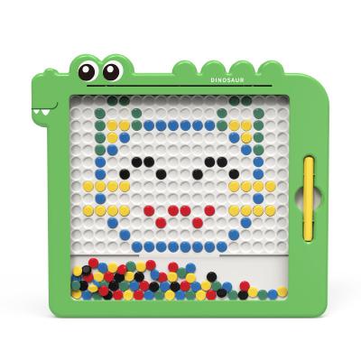 China Educational Toys Toddlers Educational Toys Magnet Beads Colorful Board Doodle Drawing Toys Magnetic Study Drawing Board For Kids for sale