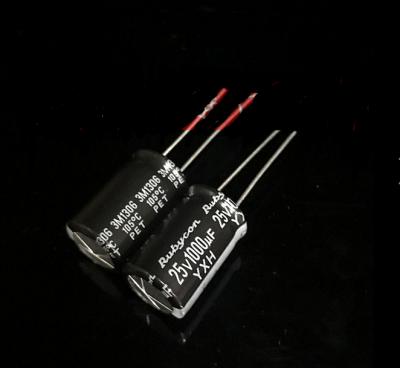 China All aluminum electrolytic capacitor 25V 1000UF 10*20 200pcs/lot from Rubycon for sale