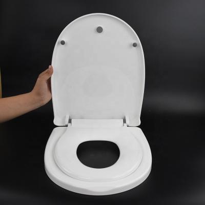 China Good Quality Plastic Soft Narrow Toilet Seats Quick Release Children's Toilet Seats (PP) Double for sale