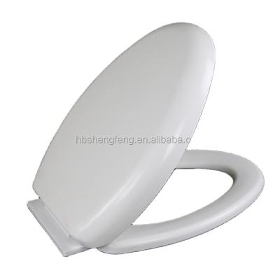 China Soft Narrow Oval Toilet Seat Lid Cover Plastic Toilet Oval Slow-End Toilet Seat Cover V-Shape for sale