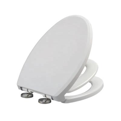 China Children's White PP Toilet Seats Slow Close Family Quick Release 2 In 1 Toilet Seat Plastic for sale