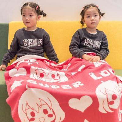 China 80cm 100cm modern wholesale kids kids red winter woolen outdoor linen rock baby comforter rockwool blanket for sale