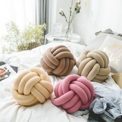 China PORTABLE Tile Decoration Household Pillow Ball Knot Modern Home Sofa Decor Pillows for sale