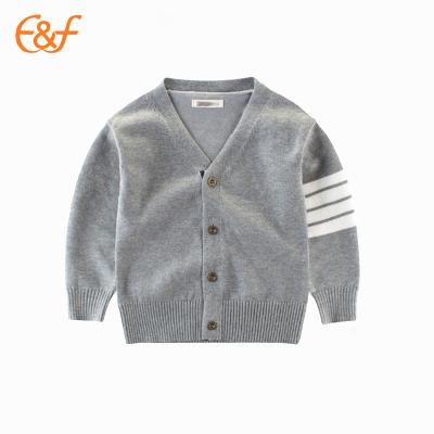 China Anti-pilling Baby V-Neck Cotton Cardigan Knit Wear Sweater for sale