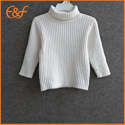 China Anti-pilling babies white turtle neck sweater for winter for sale