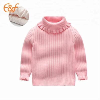 China Baby Winter Brand E&F Anti-pilling Neck Children Thick Sweater Top for sale