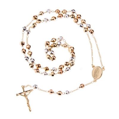 China Best Selling Elegant 14K Gold Color Cross Religion Religious Necklace for sale