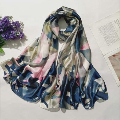 China FENNYSUN 90*180 Large Long Wrap Shawl Graphic-Palette Geometric Silk Shawl Scarf Long Size Stole Hijab For Women for sale