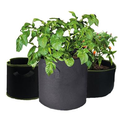 China Hot Sale Durable Plant Large 5 Gallon Garden Cloth Aeration Cloth Pot 12cm Heavy Duty Plants Pots for sale