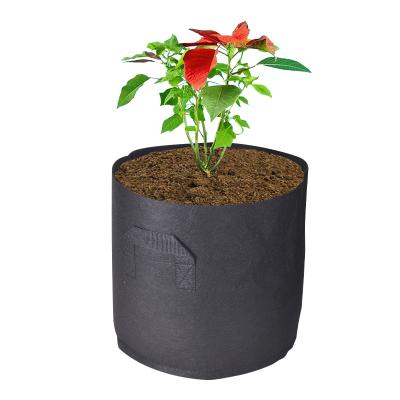 China Hot sale durable 3 gallon nonwoven fabric plant mushroom black cocopeat grow bag for sale