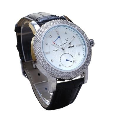 China Hot-selling custom made quartz full calendar casual watch movement luxury leather watch for sale