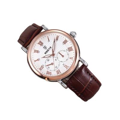 China Wholesale hot sale full calendar men's business simple atmospheric retro quartz watch men's leather watch for sale