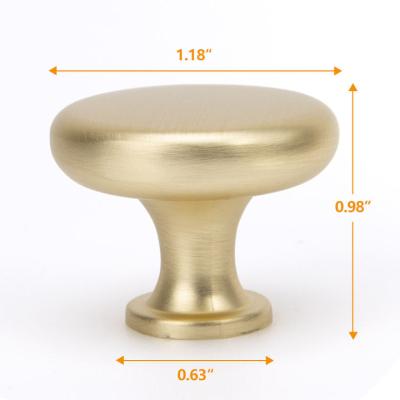 China Modern Modern Solid Brass Knobs Shoe Cabinets Handles And Pulls Brushed Gold Square Knob For Dresser Drawer for sale