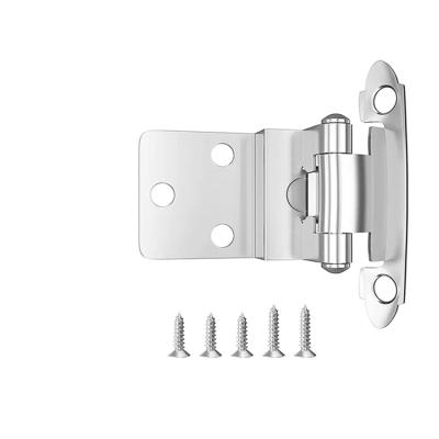 China Traditional 3/8 Inset Cabinet Door Hinge Small Satin Nickel Self Closing Cabinet Hinges For Kitchen Cabinets for sale