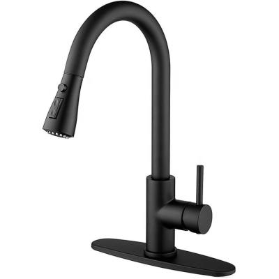 China Hot Sale Countertop Faucets Sense Single Handle Kitchen Faucet Solid Brass Kitchen Pull Out Sink Faucets for sale