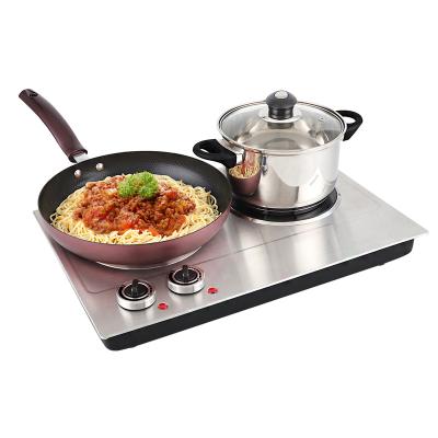 China Tempreture Control Ceramic Double Burner Hot Plate for sale