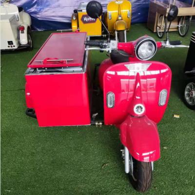 China Adjustable temperature from -180 to 5 degress vintage food delivery vintage food delivery scooter mobile vespa motorcycle motorcycle foodcart truck truck cart for sale