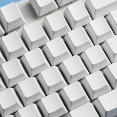 China Pbt Xda Keyboard Custom 131 Key Computer Keyboard Accessories Mechanical White Hardware Original OEM Blank Key Top Set for sale