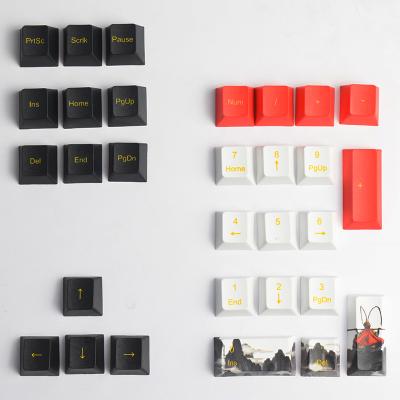 China Wireless 104 108 Keys Keycaps OEM Heat Sublimation 5-Surfaces Customized Design Profile Pbt Keycaps For Mechanical Keyboardl for sale