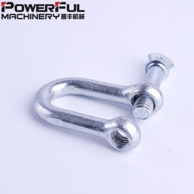 China Retail Industry Galvanized Shackle Hardware Rigging JIS Commercial Type D Shackle for sale