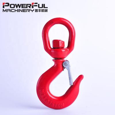 China S-322 General Industry Drop Forged Painted Stainless Steel Swivel Lifting Hooks for sale