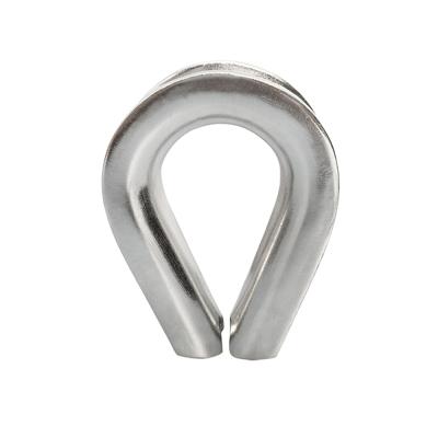 China HEAVY DUTY Stainless Steel G414 STAINLESS STEEL WIRE ROPE THIMBLE for sale