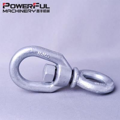 China ALLOY US Eyelet Type Drop Forged Chain Swivel for sale