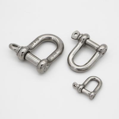 China All use 304 or 316 stainless steel D shackle for sale