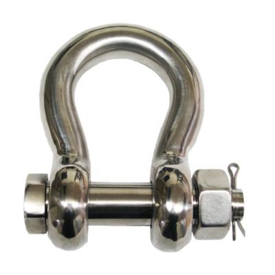 China General industry 304/316 stainless steel G2130 safety bolt bow shackles for sale