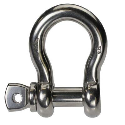 China General Industry Stainless Steel 304/316 G209 High Tensile Screw Pin Bow Shackle for sale