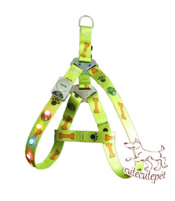 China LED dog harness, flash dog harness, multi color for choice for sale