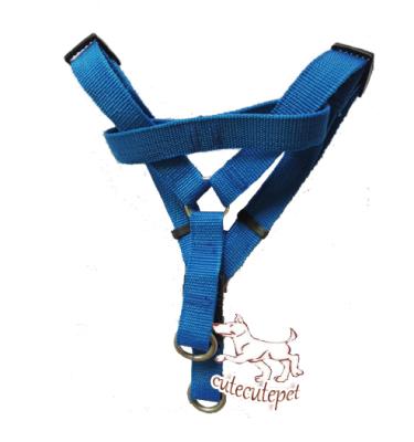 China blue dog harness, nylon material, 7 colors for choice for sale