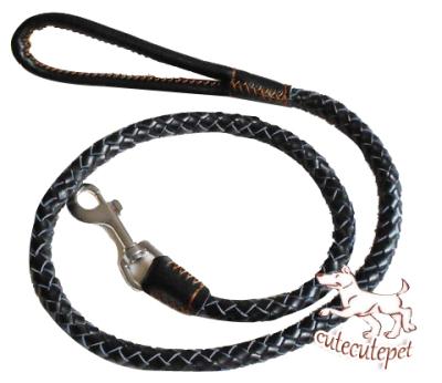 China real leather dog leash for medium and small dogs for sale