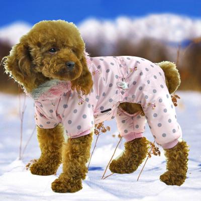 China waterproof spots dog clothes for winter for sale