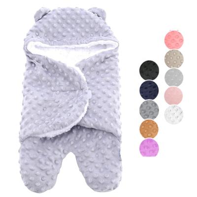 China Breathable Baby Wrap Blankets Wraps Fleece Sherpa Minky Soft Thick Baby Sleep Wraps - Fuzzy Warm Cozy Soft Unisex Receiving Blankets for sale