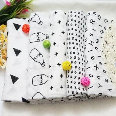 China Disposable Hot Selling 100% Cotton Baby Wrap Blankets for sale