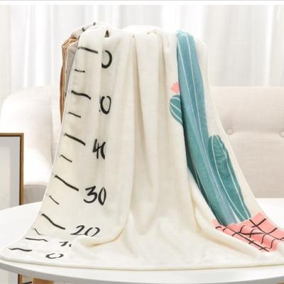 China Newborn Baby Photography Cotton Muslin Flannel Fleece Warm Sale Anti-pilling Baby Blanket Wrap Monthly Milestone Blanket for sale