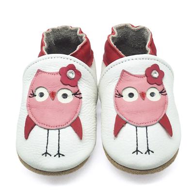 China Wholesale Infant Leather Newborn Toddler Booties Owl Baby Shoes Design Kids Waterproof Shoes for sale