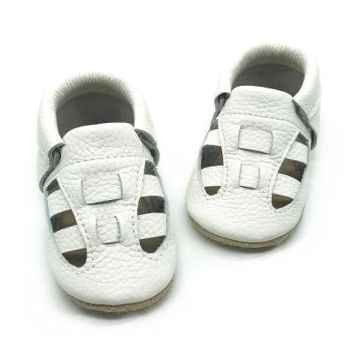 China Soft Wear-Resistance Baby Summer Shoes Unique Sandals Leather Baby Shoe Moccasins Baby Shoes Ready To Ship for sale